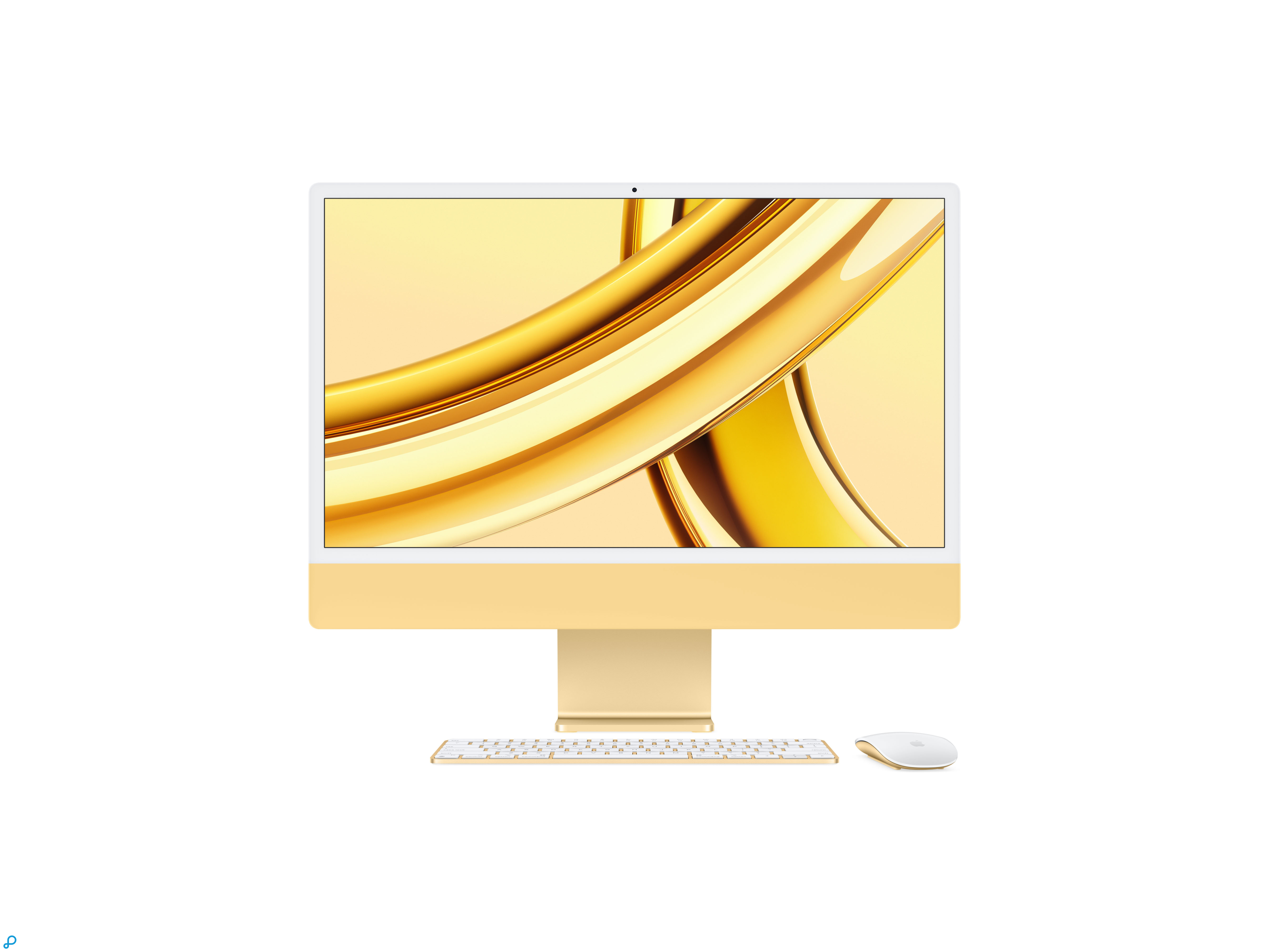 24-inch iMac met Retina 4.5K-display: Apple M3-chip met 8-core CPU en 10-core GPU, 256 GB SSD - Geel-0