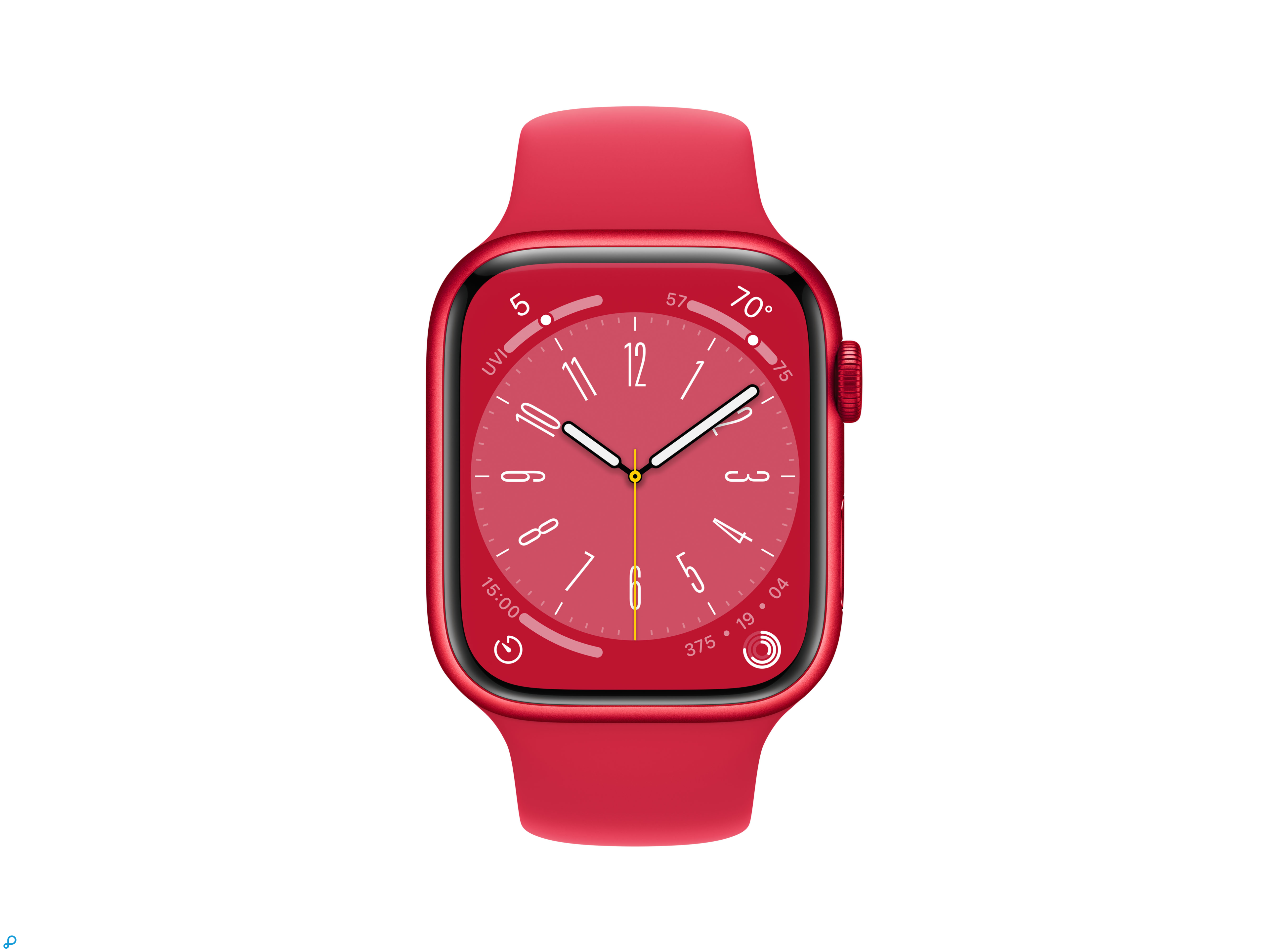 Apple Watch Series 8 GPS + Cellular 45mm (PRODUCT)RED Aluminium Case with (PRODUCT)RED Sport Band - Regular-1