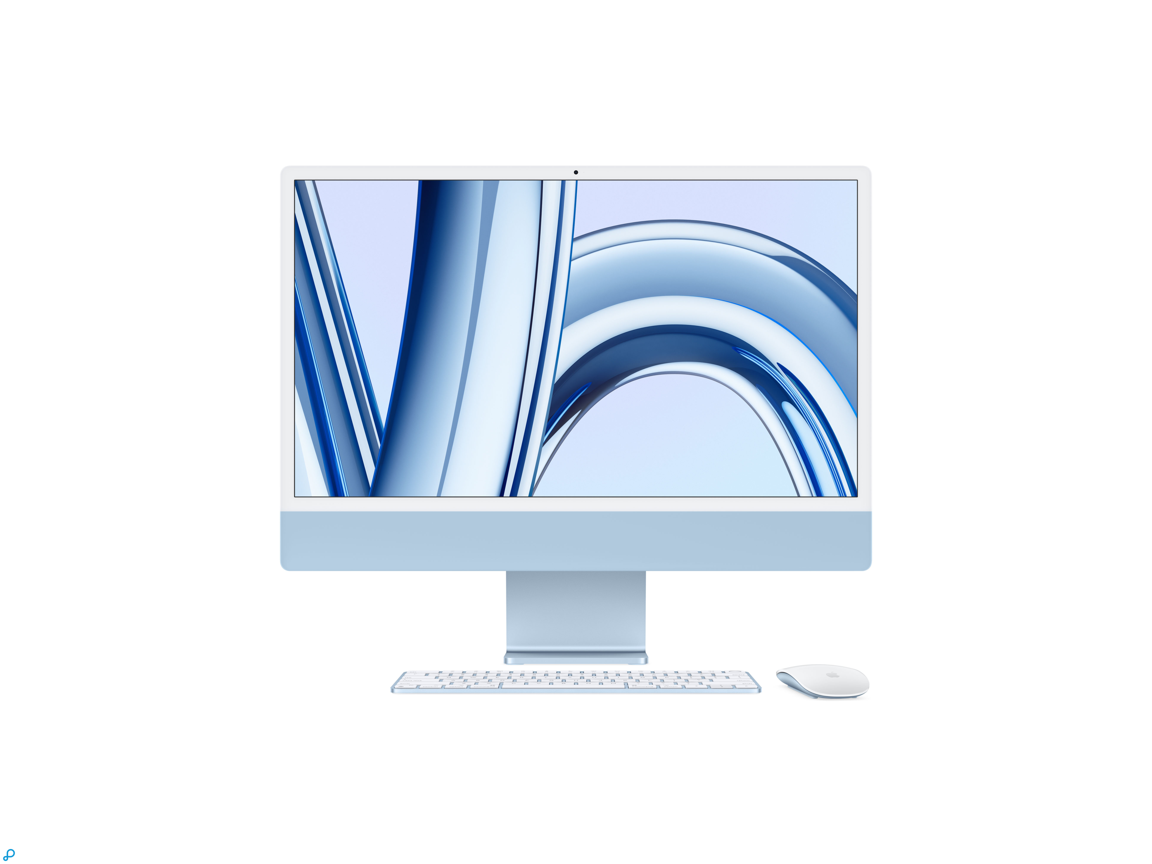 24-inch iMac met Retina 4.5K-display: Apple M3-chip met 8-core CPU en 10-core GPU, 256 GB SSD - Blauw-0