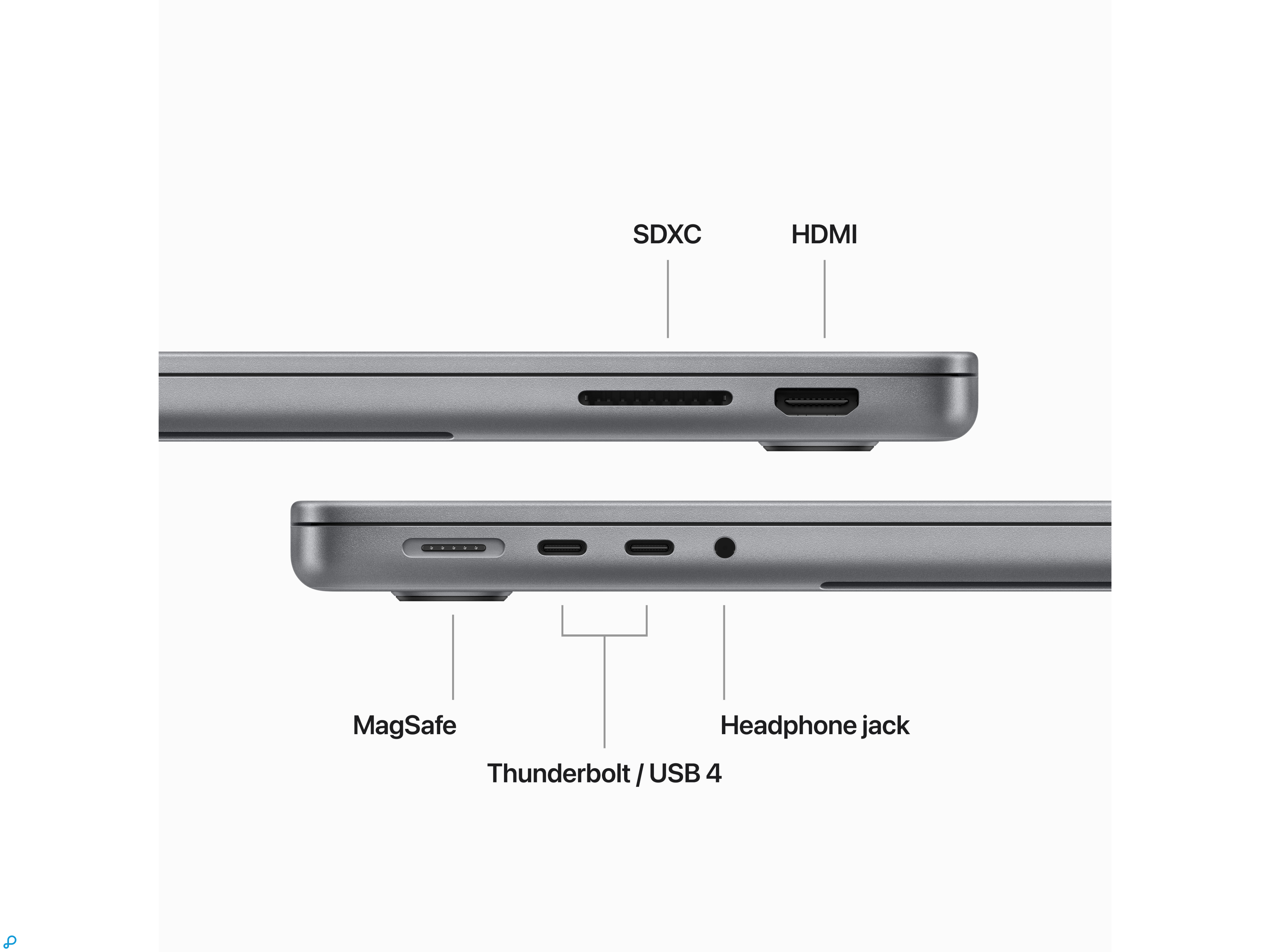 14-inch MacBook Pro: Apple M3-chip met 8-core CPU en 10-core GPU, 512 GB SSD - Space Grijs-4