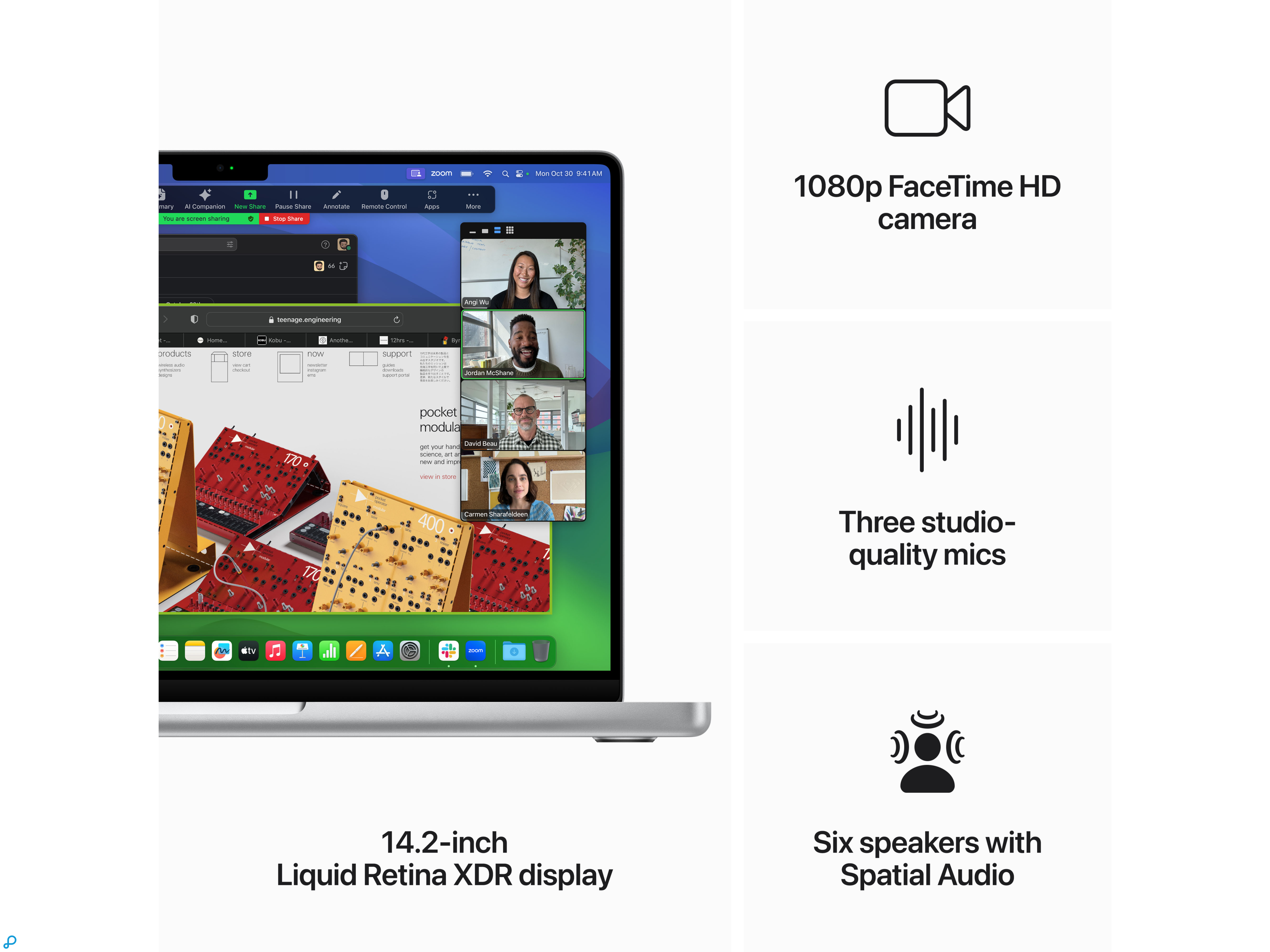 14-inch MacBook Pro: Apple M3-chip met 8-core CPU en 10-core GPU, 1 TB SSD - Zilver-2