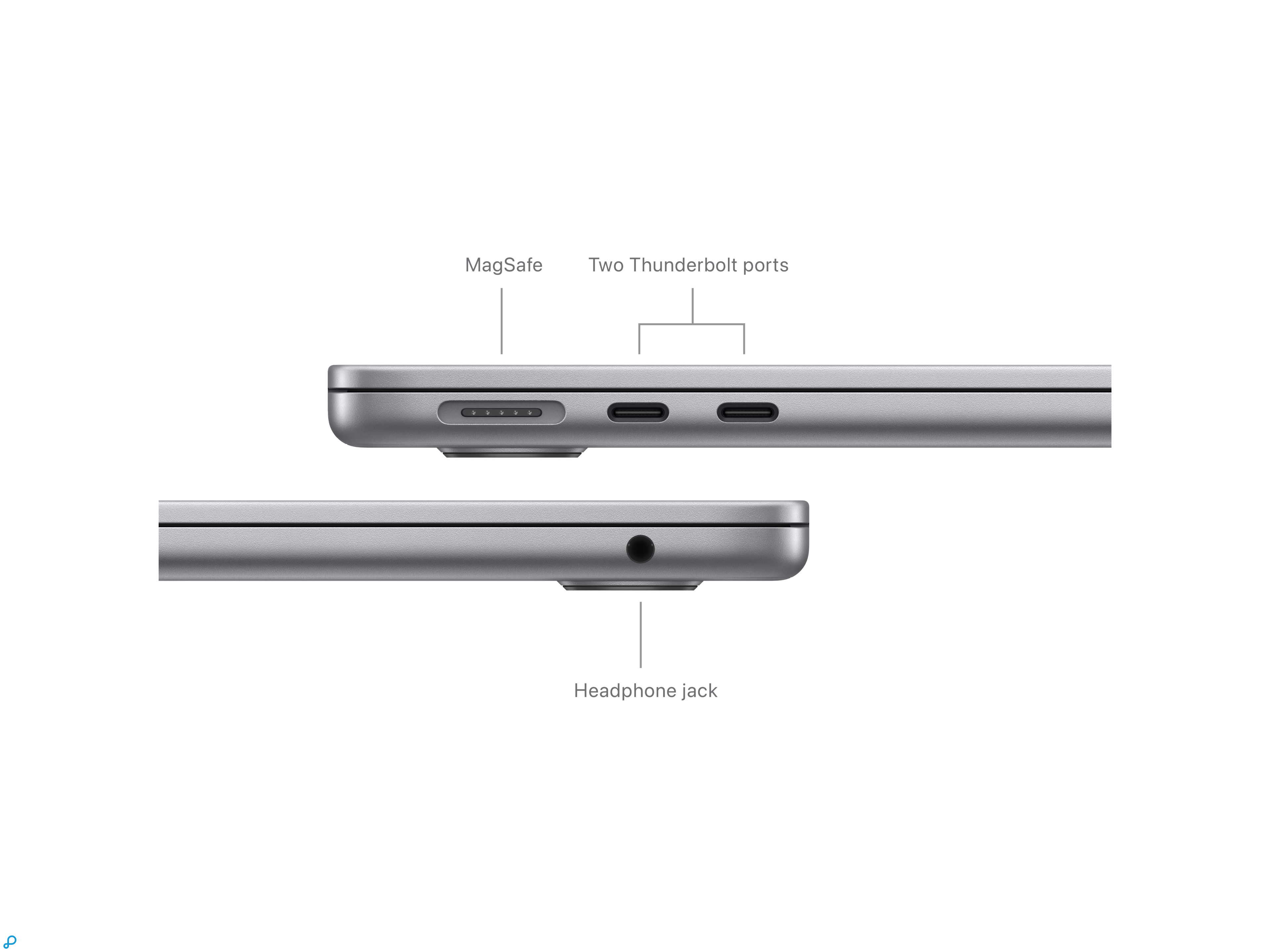 13-inch MacBook Air: Apple M3 chip with 8-core CPU and 8-core GPU, 8GB, 256GB SSD - Space Grey-5