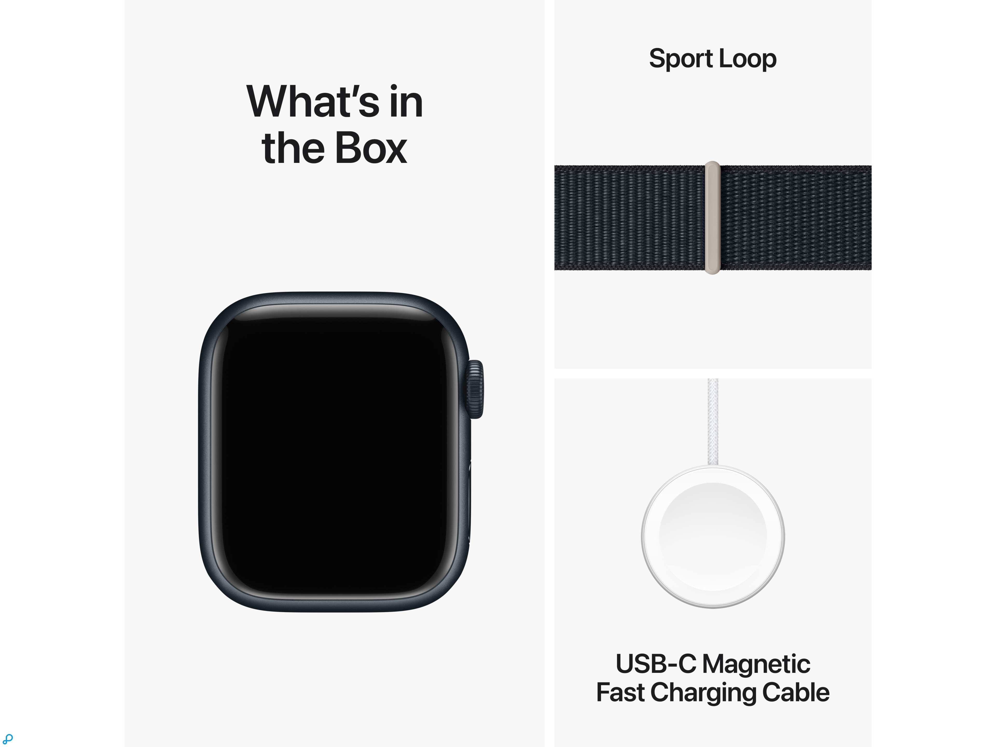 Apple Watch Series 9 GPS 41mm Middernacht Aluminium Kast met Middernacht Sportlus-7