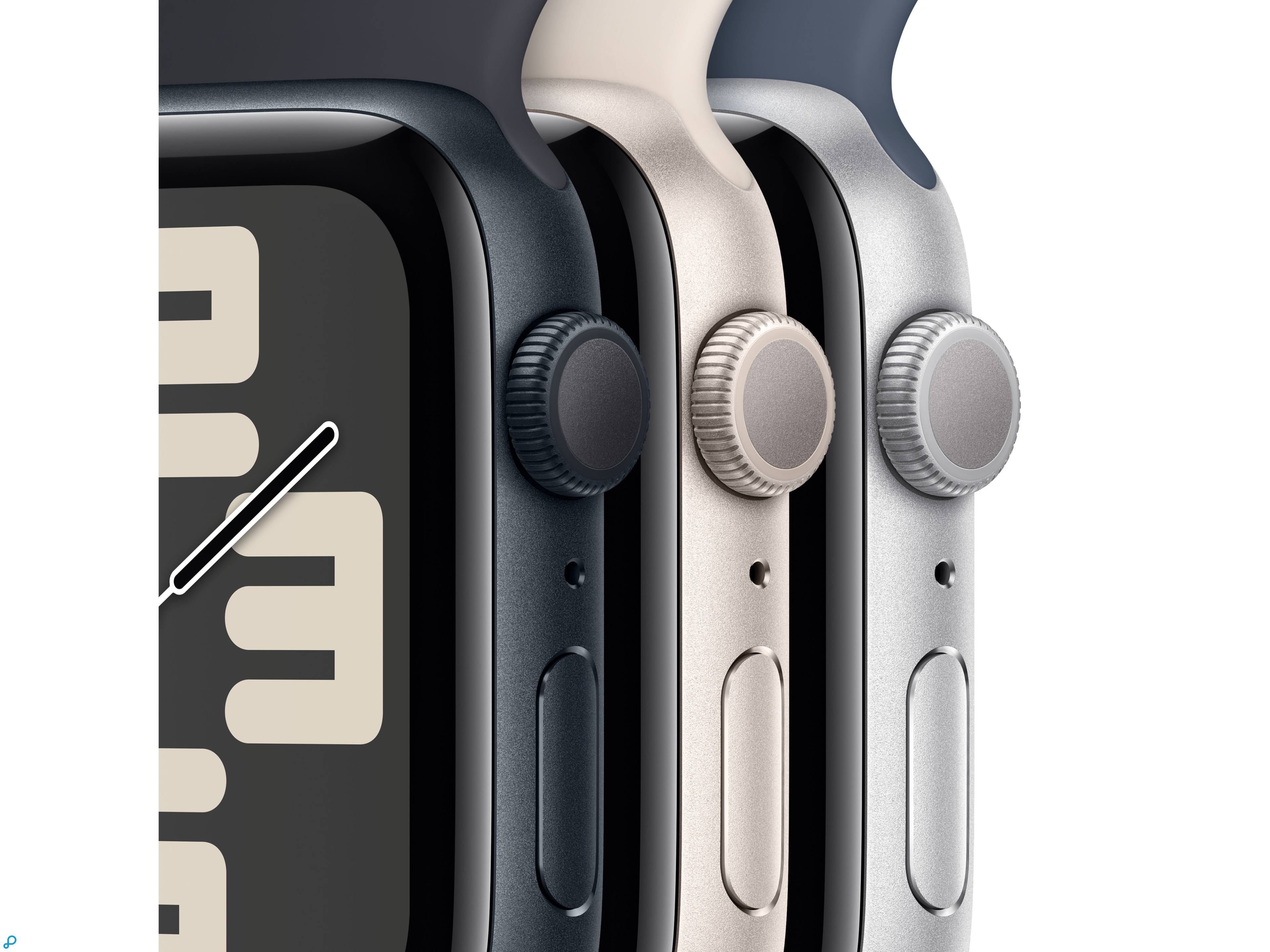 Apple Watch SE GPS 44mm Sterrenlicht Aluminium Case met Sterrenlicht Starlight Sport Band - S/M-2