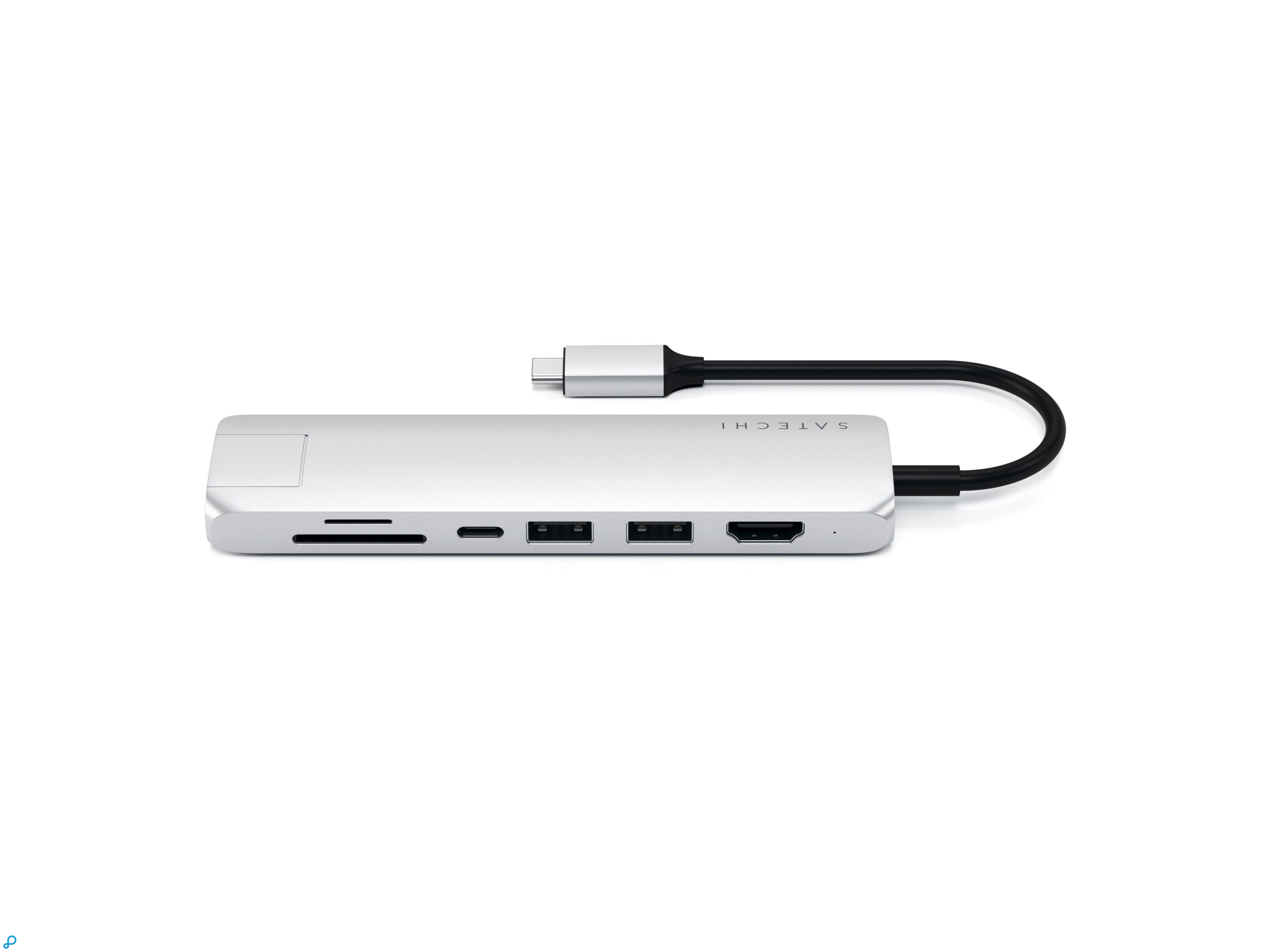 Satechi USB-C Slim Multiport Ethernet Adapter Silver-2