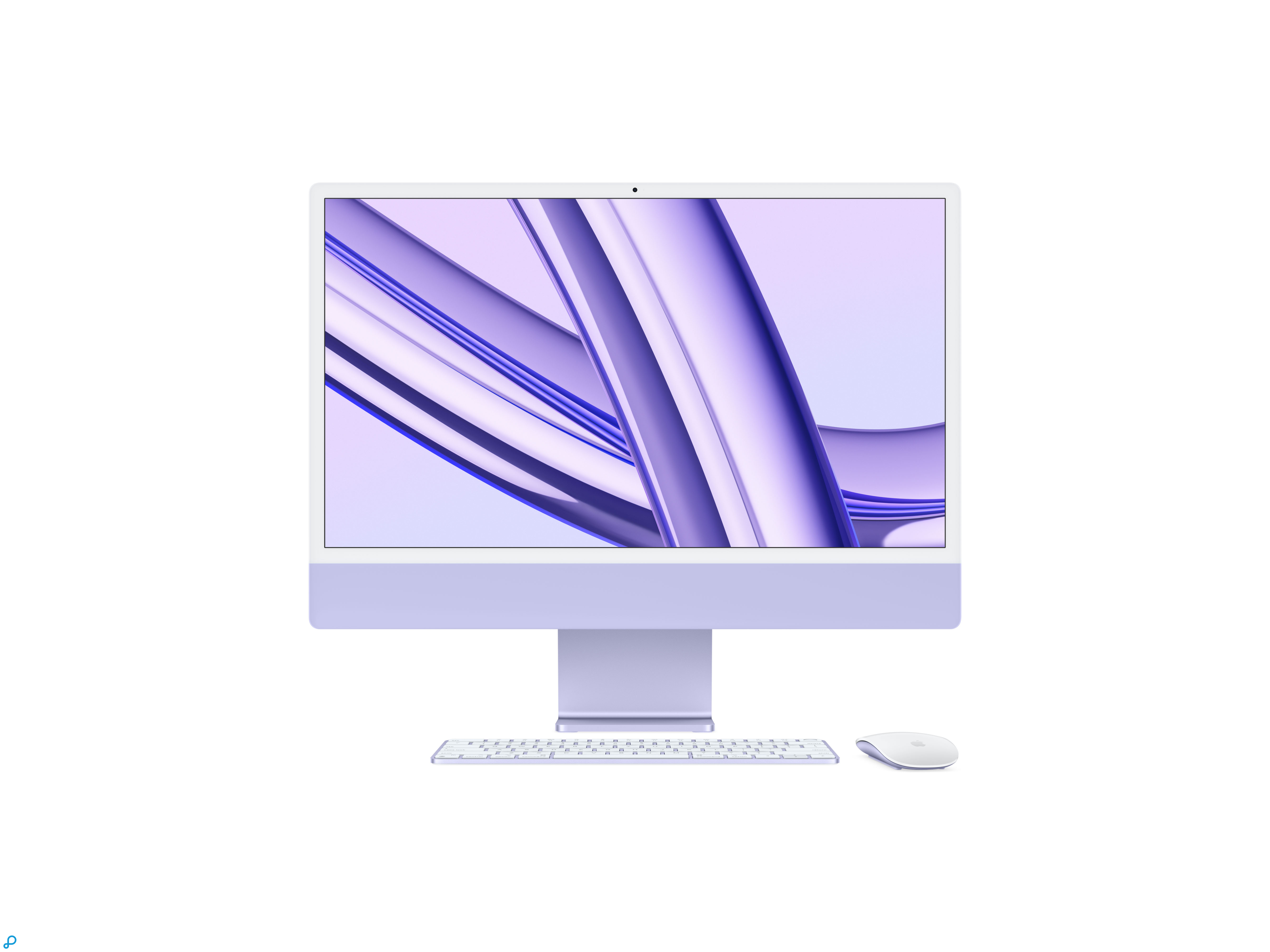 24-inch iMac met Retina 4.5K-display: Apple M3-chip met 8-core CPU en 10-core GPU, 512 GB SSD - Paars-0