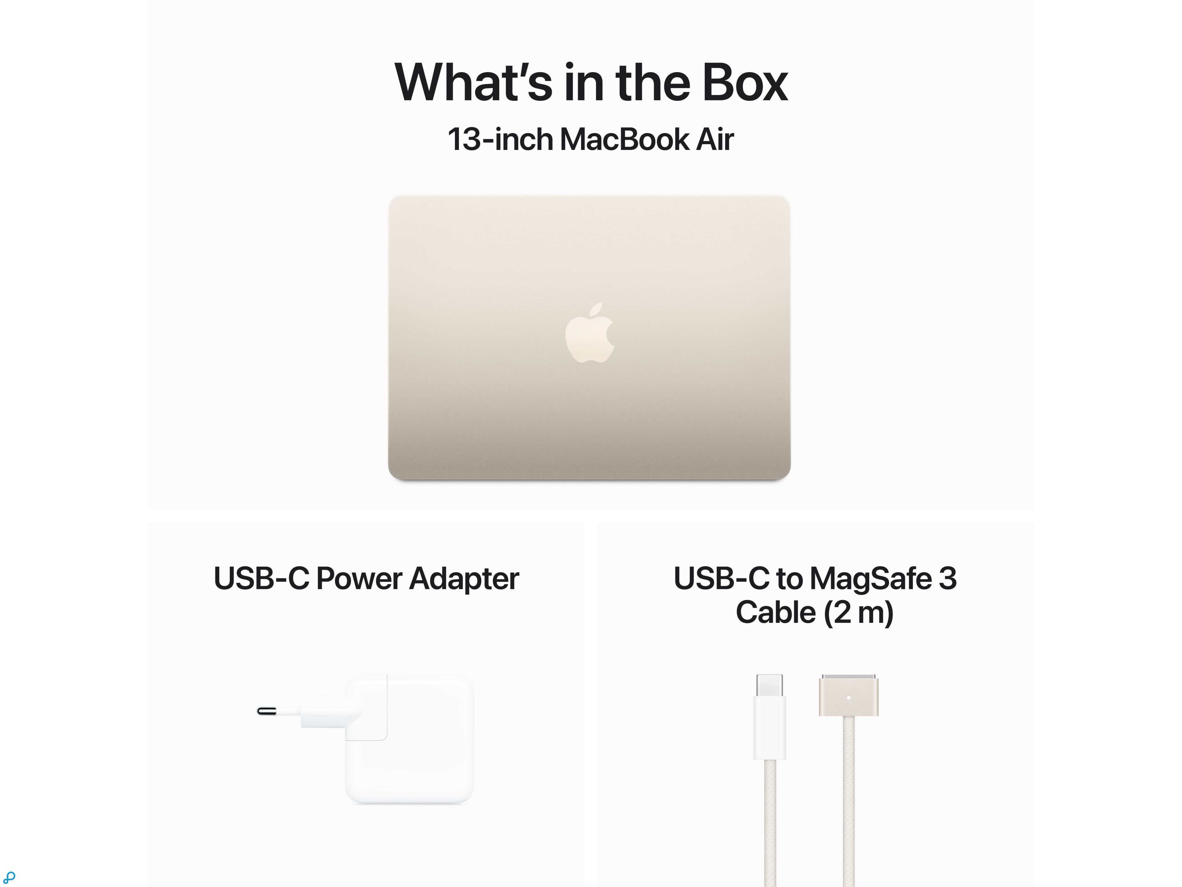 13-inch MacBook Air: Apple M3 chip with 8-core CPU and 8-core GPU, 8GB, 256GB SSD - Starlight-7
