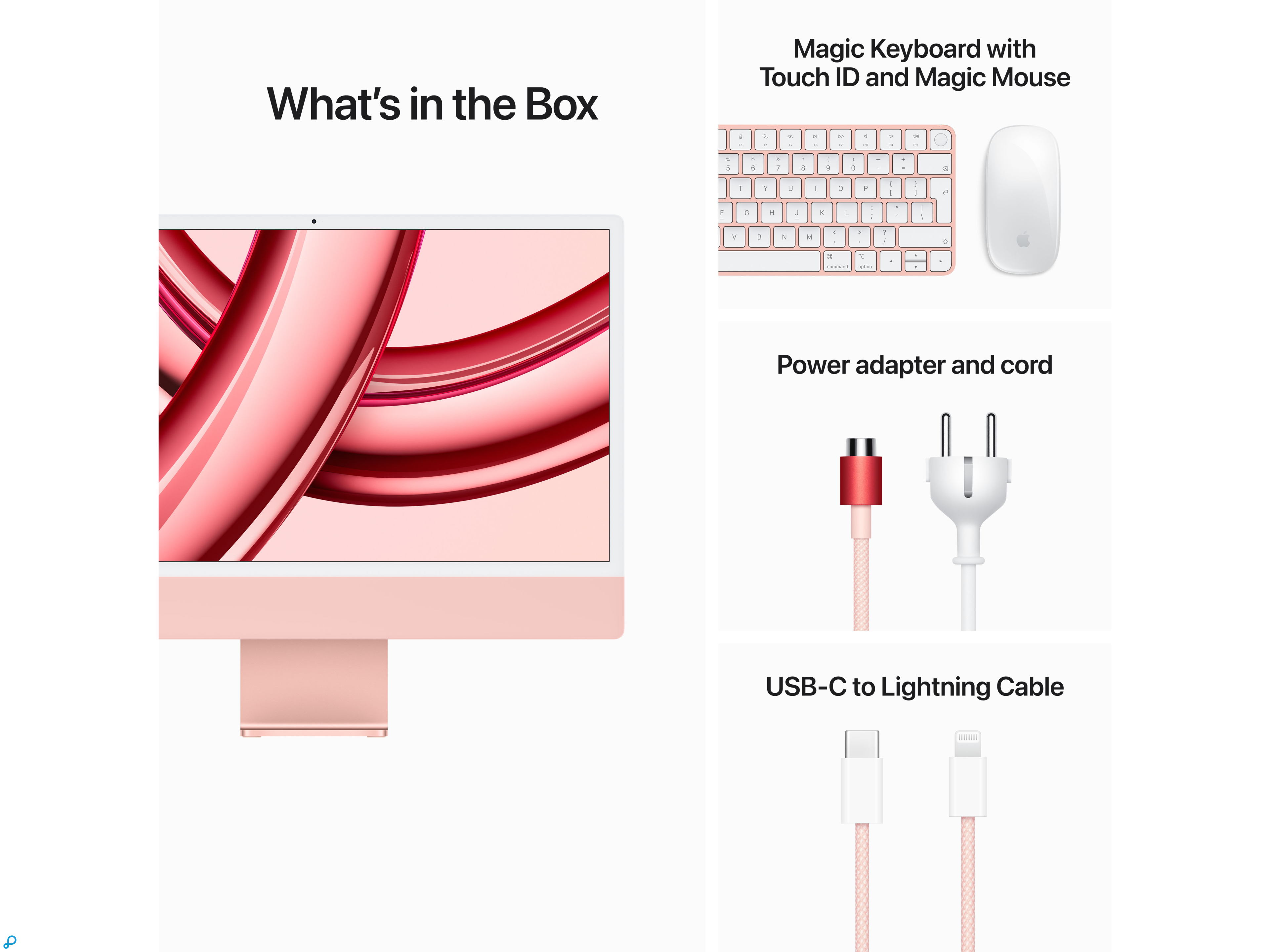 24-inch iMac met Retina 4.5K-display: Apple M3-chip met 8-core CPU en 10-core GPU, 512 GB SSD - Roze-7