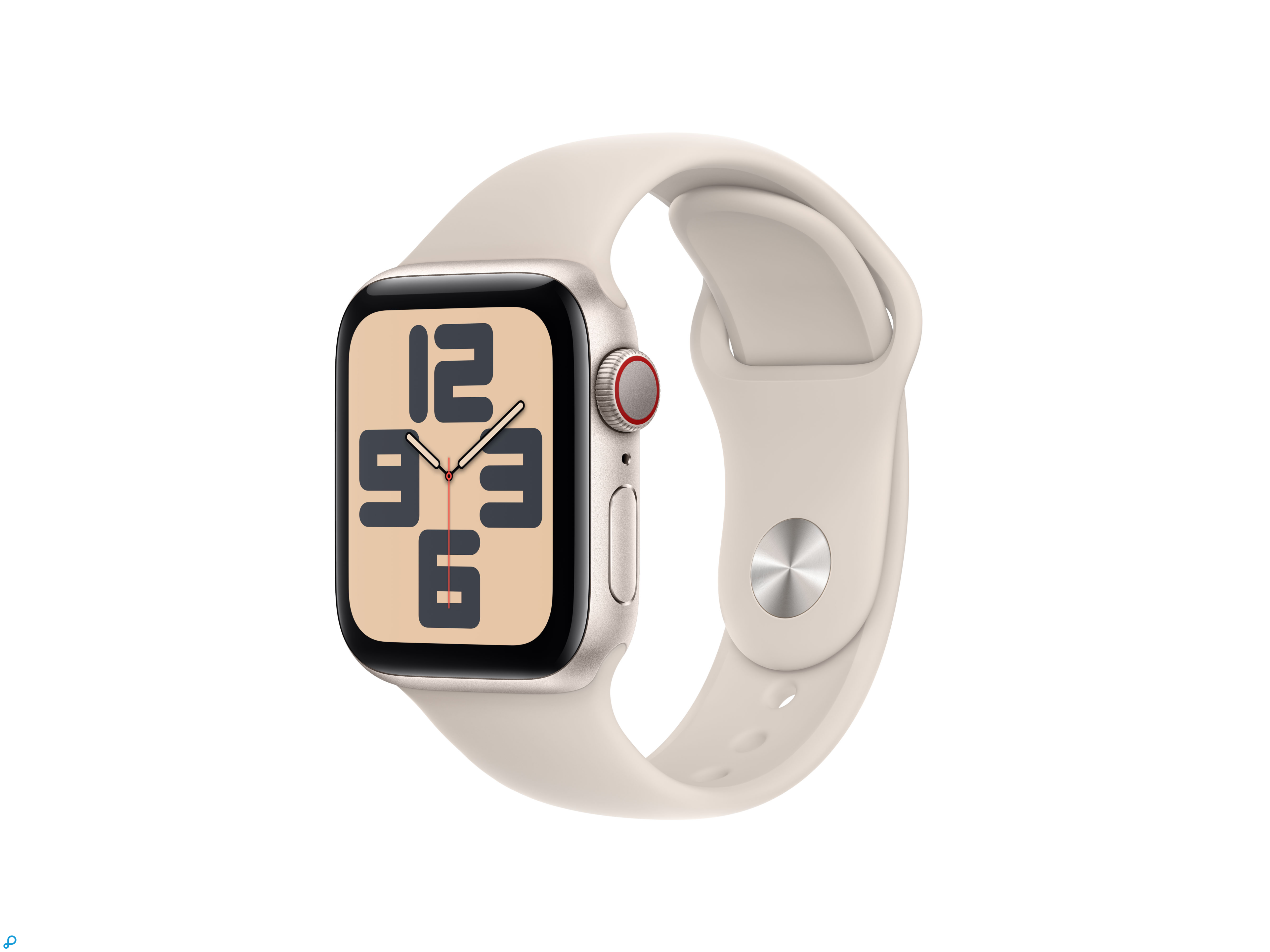 Apple Watch SE GPS + Cellular 40mm Sterrenlicht Aluminium Case met Sterrenlicht Sport Band - S/M-0