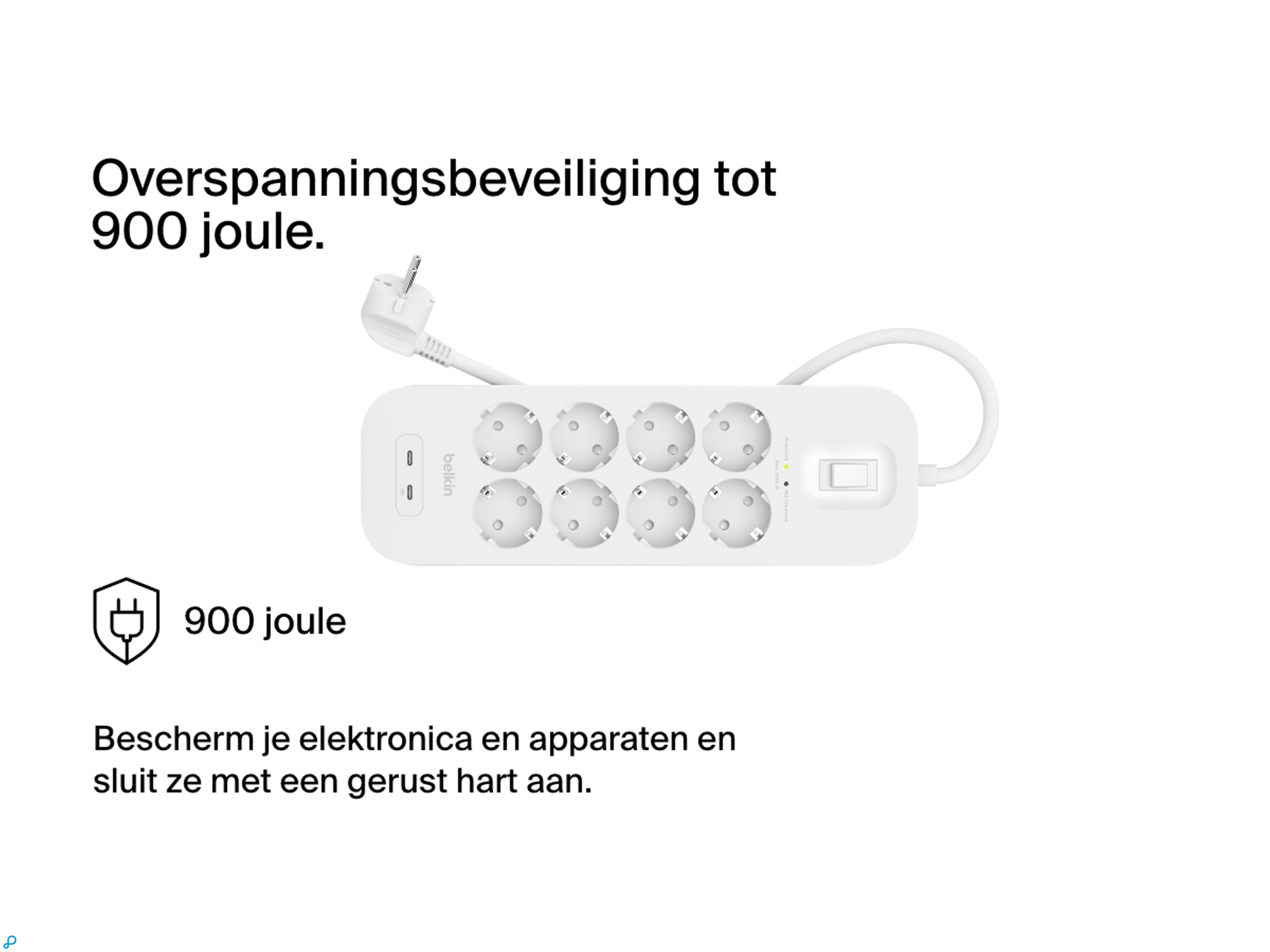 Belkin Surge Protection with USB C 8 Outlet Dual USB C 30w PD-0