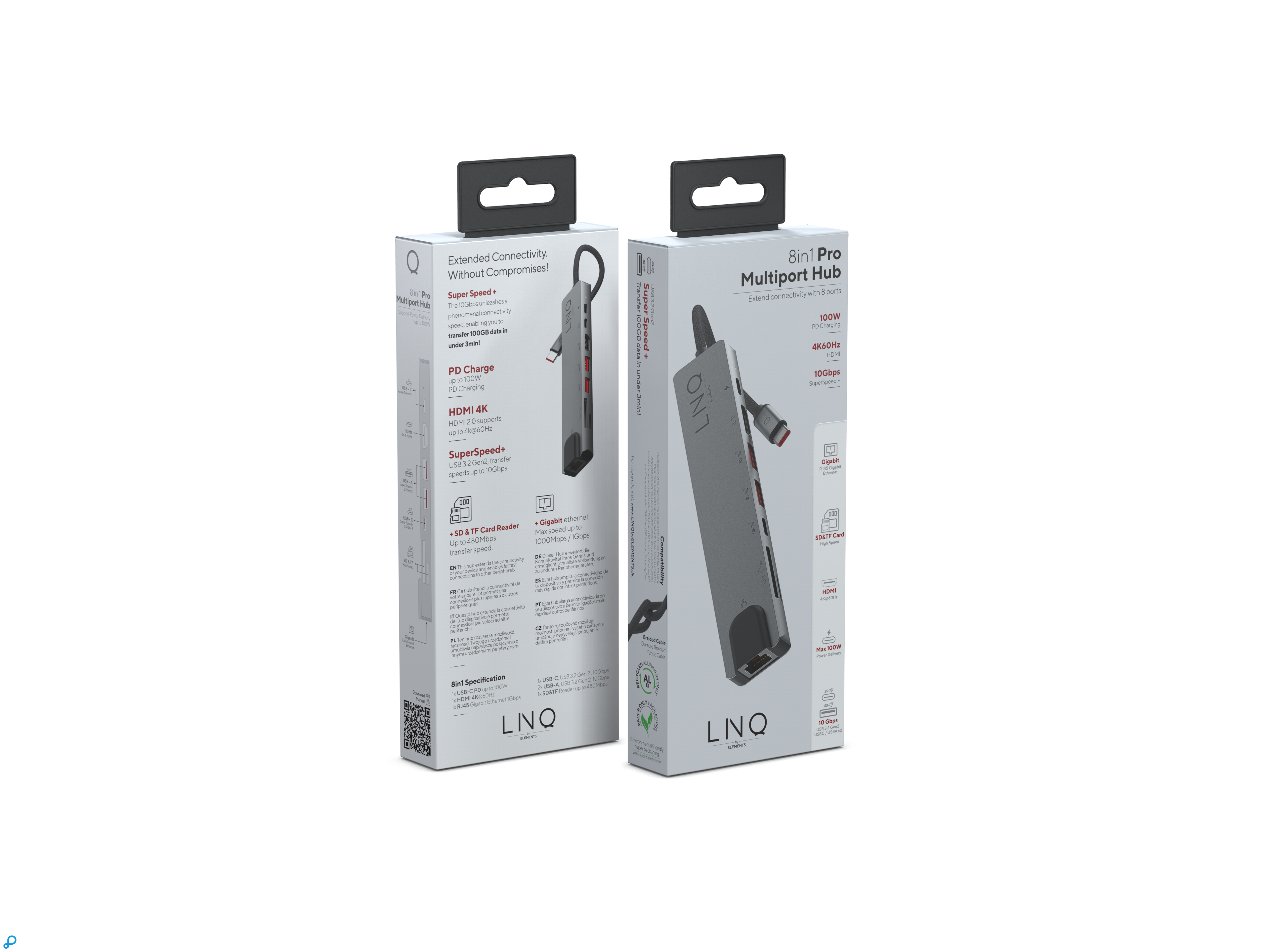 LINQ 8-in-1 USB-C Multiport PRO Hub Spacegrey-2
