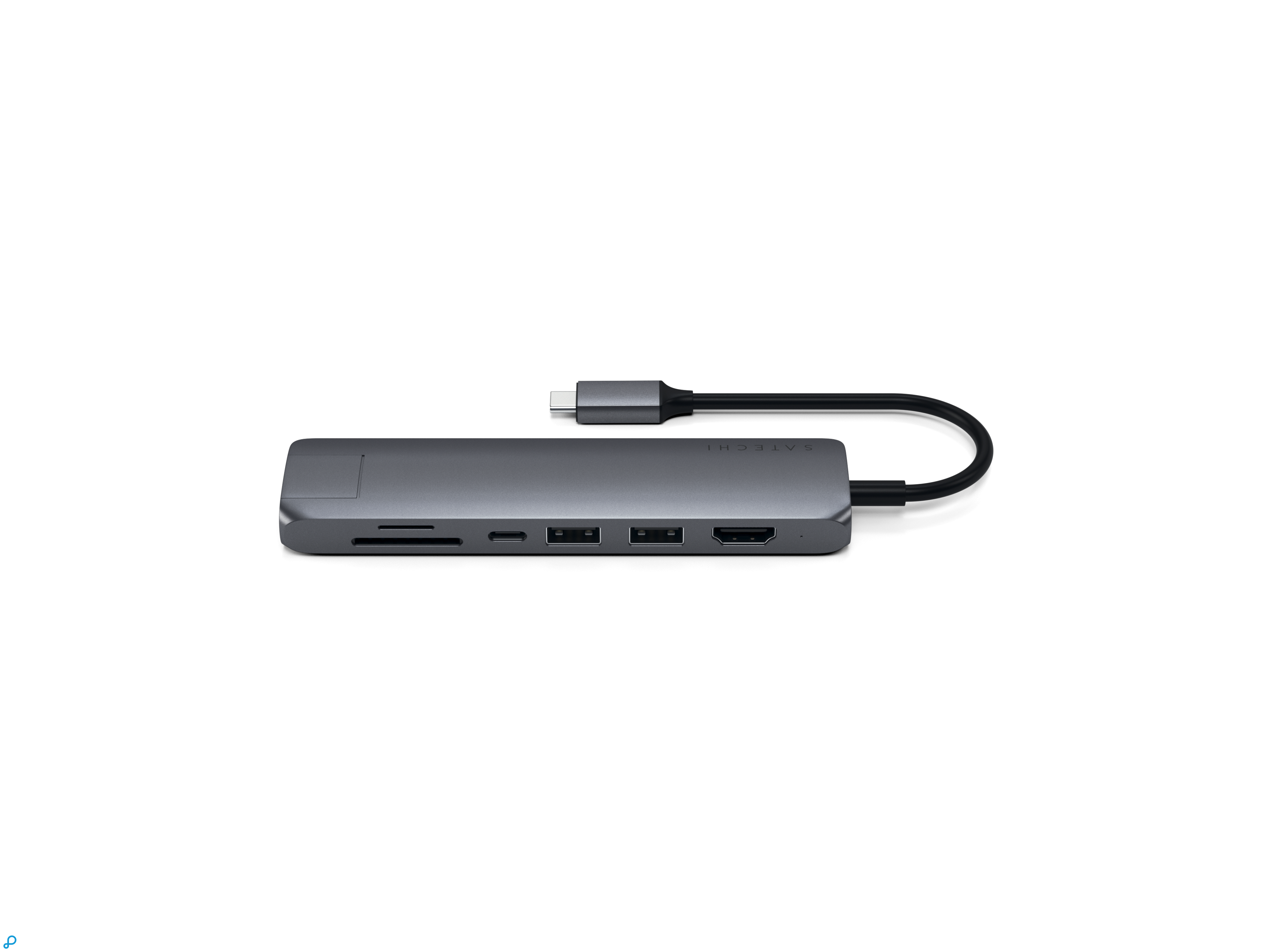 Satechi USB-C Slim Multiport Ethernet Adapter Space Grey-4