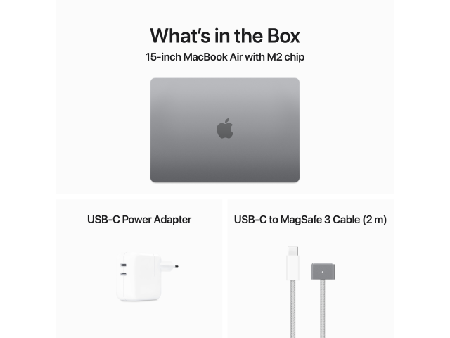 15-inch MacBook Air: Apple M2-chip met 8-core CPU en 10-core GPU, 512 GB SSD - Spacegrijs-3