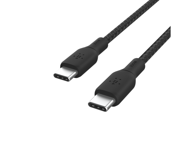 Belkin 100w USB-C Naar USB-C Gewoven Kabel 3M Wit-4