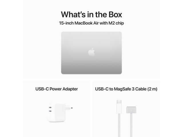 15-inch MacBook Air: Apple M2-chip met 8-core CPU en 10-core GPU, 512 GB SSD - Zilver-3