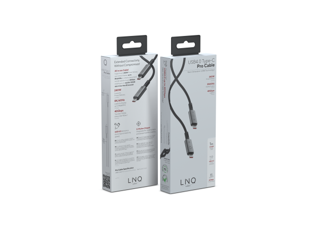 LINQ USB4 to USB4 PRO Cable -1.0m Spacegrey-2