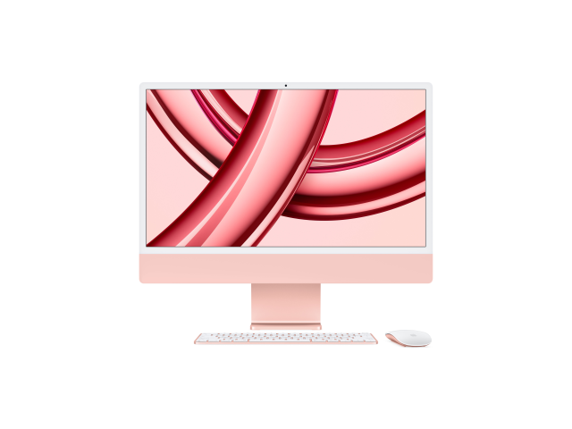 24-inch iMac met Retina 4.5K-display: Apple M3-chip met 8-core CPU en 10-core GPU, 256 GB SSD - Roze-0