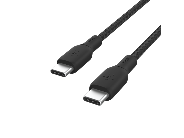 Belkin 100w USB-C Naar USB-C Gewoven Kabel 2M Zwart-4