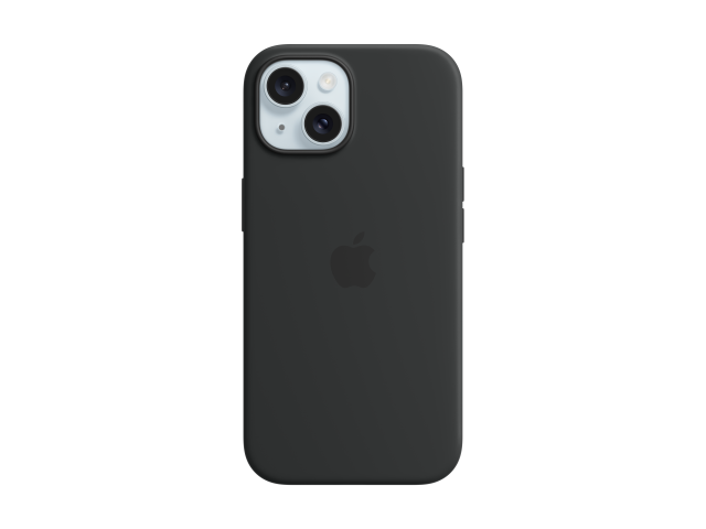 iPhone 15 Silicone Case with MagSafe - Black-0