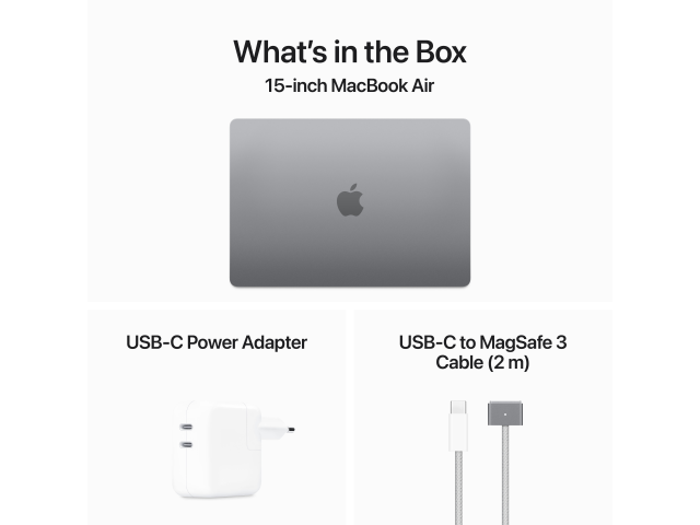 15-inch MacBook Air: Apple M3 chip met 8-core CPU en 10-core GPU, 8GB, 256GB SSD - Spacegrijs-7