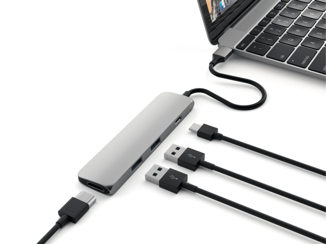 Satechi USB-C Multi-Port Adapter - Space Grey-4