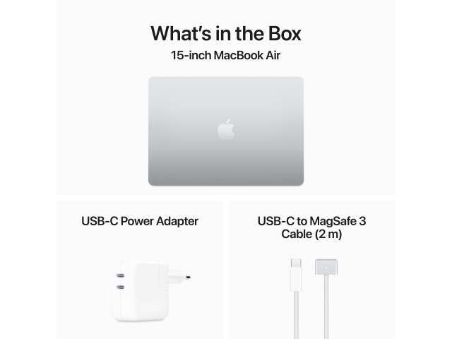 15-inch MacBook Air: Apple M3 chip with 8-core CPU and 10-core GPU, 8GB, 512GB SSD - Silver-7