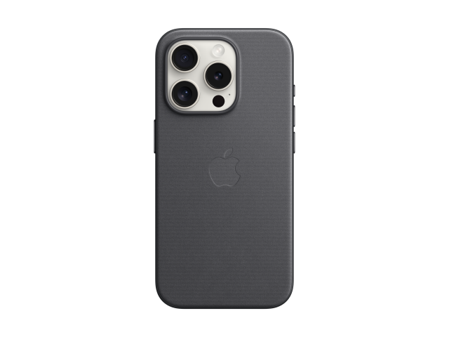 iPhone 15 Pro FineWoven Case with MagSafe - Black-1