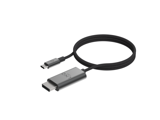 LINQ USB-C to Display Port 8K/60Hz PRO Cable - 2m Spacegrey-1