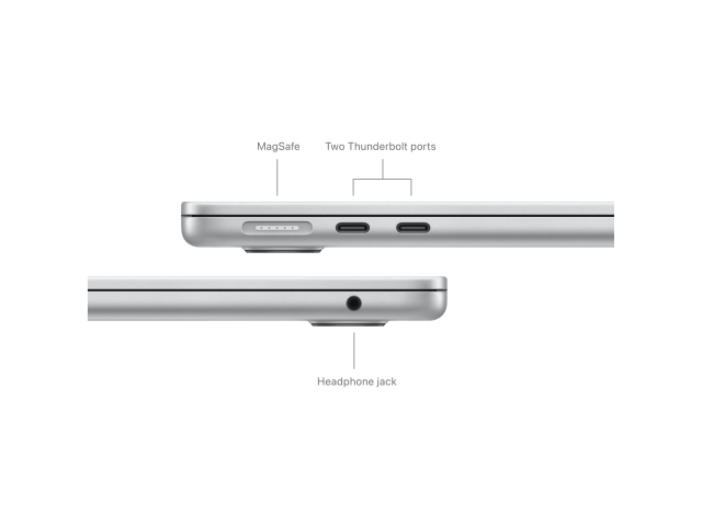 13-inch MacBook Air: Apple M3 chip with 8-core CPU and 10-core GPU, 8GB, 512GB SSD - Silver-5