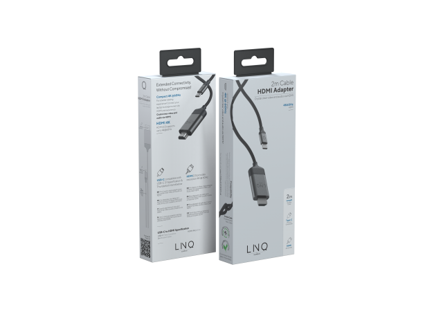 LINQ USB-C to HDMI 4K Cable - 2 M Spacegrey-2