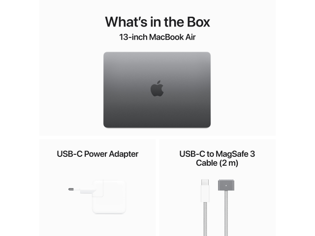 13-inch MacBook Air: Apple M3 chip with 8-core CPU and 8-core GPU, 8GB, 256GB SSD - Space Grey-7