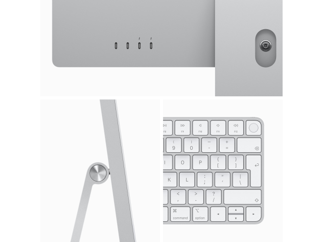24-inch iMac met Retina 4.5K-display: Apple M3-chip met 8-core CPU en 10-core GPU, 512 GB SSD - Zilver-3