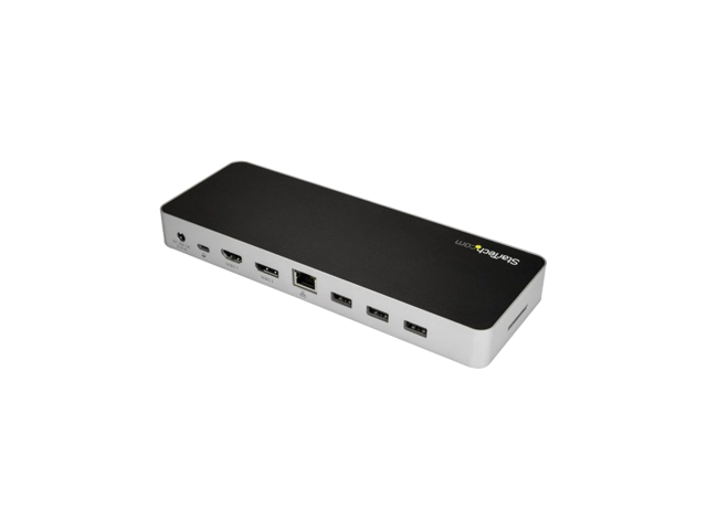 StarTech Dual Monitor USB C Dock - Dual 4K Laptop Docking Station - DP / HDMI - Windows / Mac - USB 3.0 SD Card Reader - 60W-0