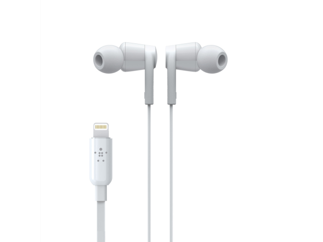 Belkin Soundform Headphones with Lightning Connector, White-0