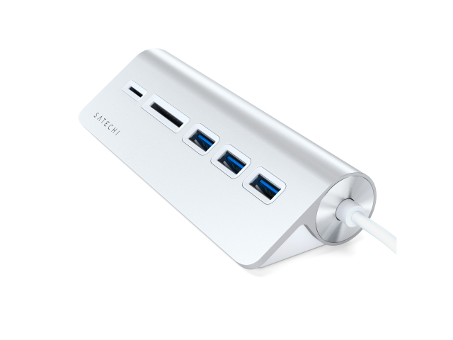 Satechi USB-C Aluminum USB Hub & Card Reader Zilver-2