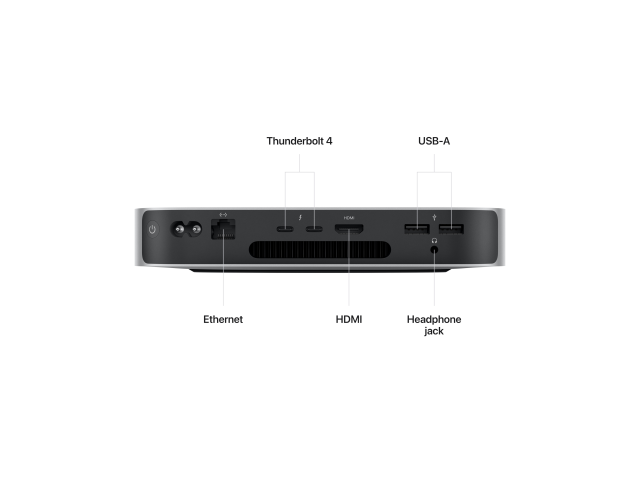 Mac mini: Apple M2-chip met 8-core CPU en 10-core GPU, 512 GB SSD-2