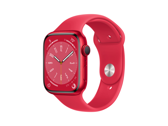 Apple Watch Series 8 GPS + Cellular 45mm (PRODUCT)RED Aluminium Case met (PRODUCT)RED Sport Band - Regular-0