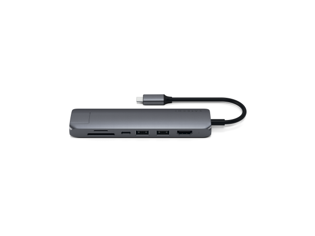 Satechi USB-C Slim Multiport Ethernet Adapter Space Grey-4