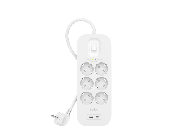 Belkin Surge Protection with USB C 6 Outlet-3