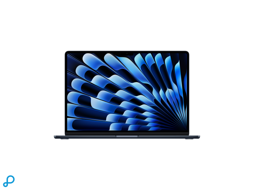 15-inch MacBook Air: Apple M5-chip met 10-core CPU en 10-core GPU, 16 GB, 512 GB SSD - Middernacht