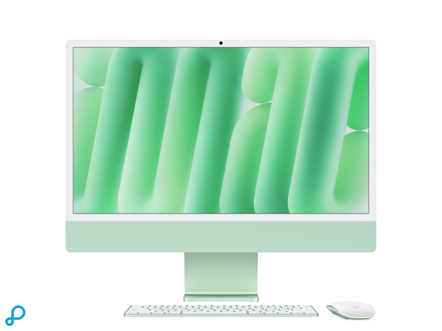 24-inch iMac With Retina 4.5K display: Apple M4 chip With 8-core CPU And 8-core GPU, 16GB, 256GB SSD - Green