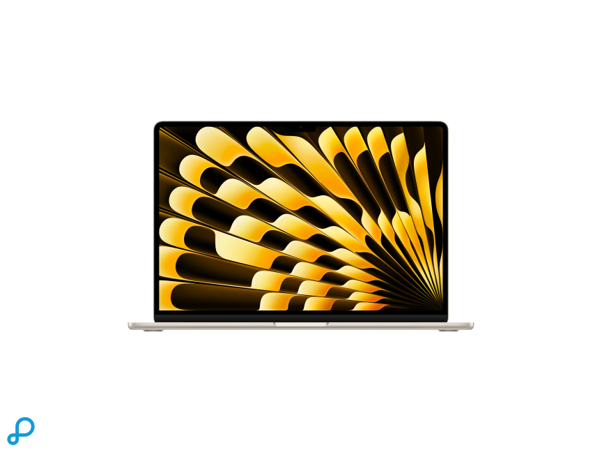15-inch MacBook Air: Apple M5-chip met 10-core CPU en 10-core GPU, 16 GB, 512 GB SSD - Sterrenlicht