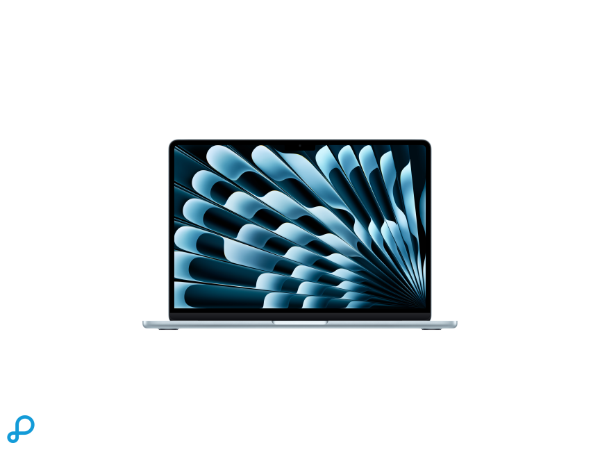 13-inch MacBook Air: Apple M5-chip met 10-core CPU en 10-core GPU, 16 GB, 1 TB SSD - Sky Blue