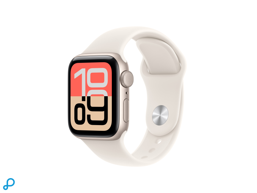 Apple Watch SE 3 GPS 40mm Starlight Aluminium Case with Starlight Sport Band - S/M