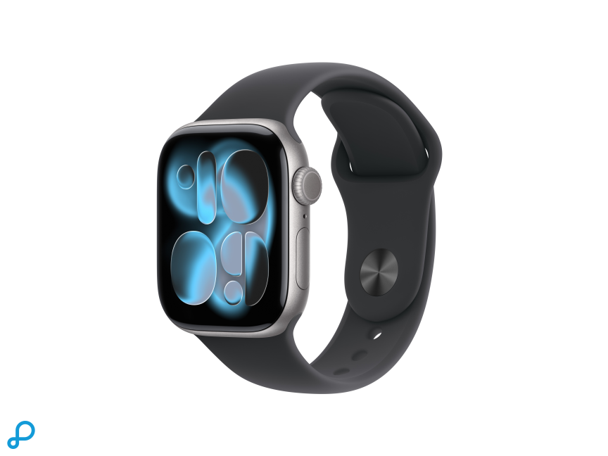 Apple Watch Series 11 GPS 42mm Space Grey Aluminium Case with Black Sport Band - S/M