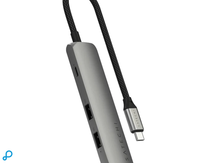 Satechi USB-C 4-in-1 Slim Multiport Adapter (4K) - Space Grey