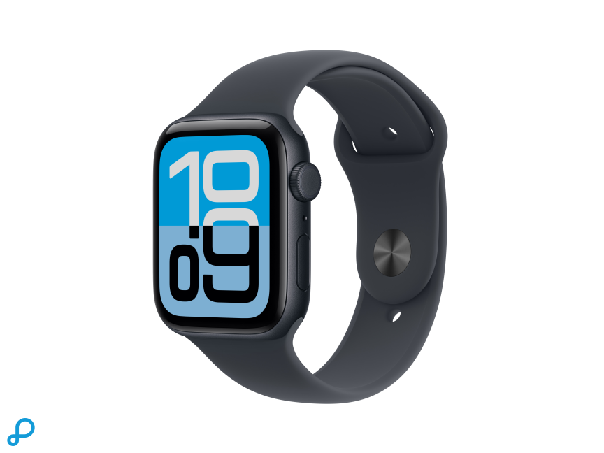 Apple Watch SE 3 GPS + Cellular 44mm Midnight Aluminium Case with Midnight Sport Band - S/M