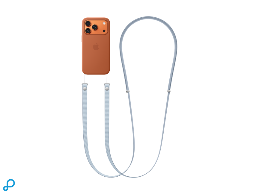 Apple Crossbody Koord Voor iPhone 17 - Licht Blauw