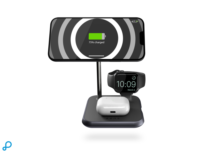 Zens 4-in-1 Magnetic + Watch Wireless Charger
