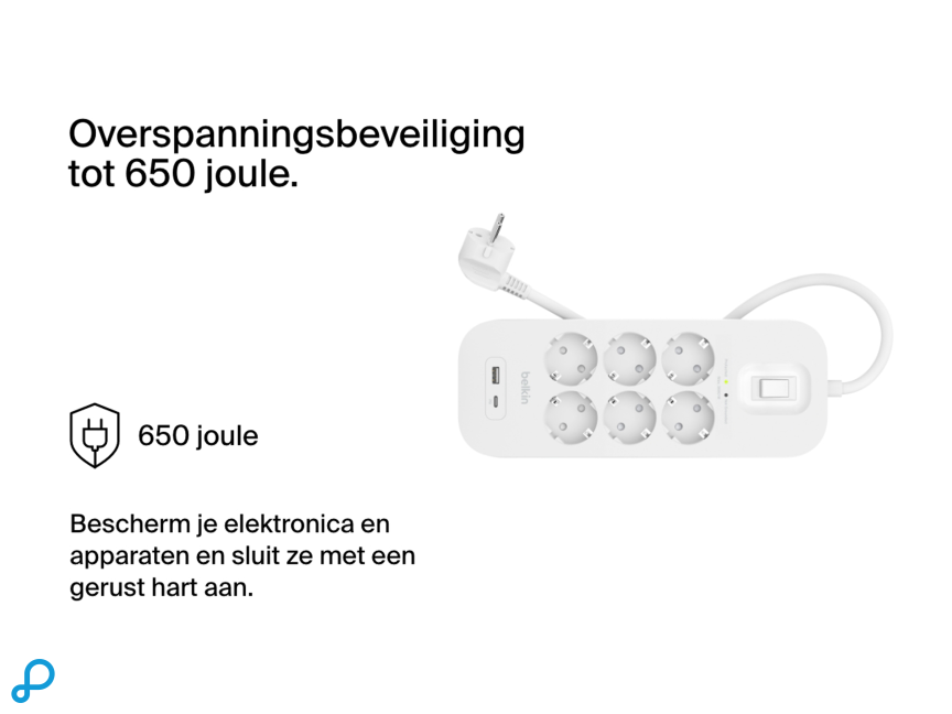 Belkin Surge Protection with USB C 6 Outlet